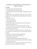 Câu hỏi thi vấn đáp môn lý luận về nhà nước và pháp luật 52 câu