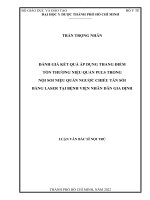 Đánh giá kết quả áp dụng thang điểm tổn thương niệu quản puls trong nội soi niệu quản ngược chiều tán sỏi bằng laser tại bệnh viện nhân dân gia định