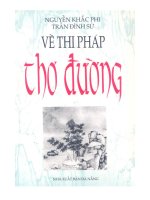 Về phương pháp thơ đường