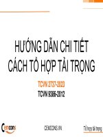 HƯỚNG DẪN CHI TIẾT CÁCH TỔ HỢP TẢI TRỌNG TCVN 2737 2023 TCVN 9386 2012 CEMCONS.VN