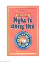 Nghi lễ dân gian   nghi lễ động thổ