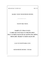 nghiên cứu tính an toàn và hiệu quả ngắn hạn của phương pháp thay van động mạch chủ qua đường ống thông trong điều trị hẹp van động mạch chủ