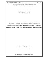 Đánh giá kết quả ban đầu giải pháp chủ động chuyển đổi đường hầm nhỏ sang đường hầm tiêu chuẩn trong lấy sỏi thận qua da điều trị sỏi san hô