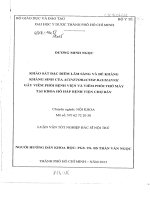 Khảo sát đặc điểm lâm sàng và đề kháng kháng sinh của acinetobacter baumannii gây viêm phổi bệnh viện và viêm phổi thở máy tại khoa hô hấp bệnh viện chợ rẫy