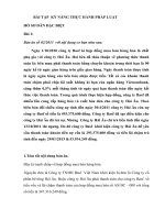 Bài tập thảo luận kỹ năng thực hành pháp luật