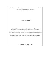 Đánh giá hiệu quả lâm sàng và cận lâm sàng khi thay đổi kích thước sống hàm theo chiều đứng bằng phương pháp tái tạo xương có hướng dẫn