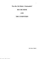 Ho chi minh and the comintern