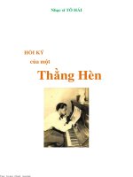 Hồi ký của một thằng hèn