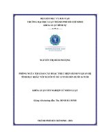 Phòng ngừa tội giao cấu hoặc thực hiện hành vi quan hệ tình dục khác với người từ đủ 13 tuổi đến dưới 16 tuổi