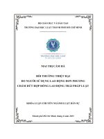 Bồi thường thiệt hại do người sử dụng lao động đơn phương chấm dứt hợp đồng lao động trái pháp luật