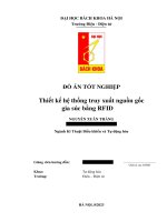 Đồ án tốt nghiệp: Thiết kế hệ thống truy xuất nguồn gốc gia súc bằng RFID