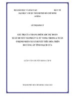 giá trị của thang điểm abc dự đoán xuất huyết tái phát và tử vong trong 6 tuần ở bệnh nhân xuất huyết tiêu hóa trên do tăng áp tĩnh mạch cửa