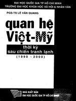 Quan Hệ Việt - Mỹ Thời Kỳ Sau Chiến Tranh Lạnh (1990-2000).Pdf