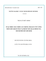 Tỉ lệ thiếu máu thiếu sắt trong thai kỳ ở nữ công nhân đến khám thai tại bệnh viện quận bình tân, thành phố hồ chí minh