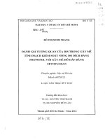 Đánh giá tương quan của bis trong gây mê tĩnh mạch kiểm soát nồng độ đích bằng propopol với gây mê hô hấp bằng sevofluran