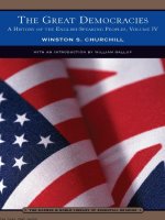 The great democracies   a history of the english speaking peoples, volume iv