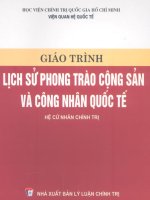 Giáo trình lịch sử phong trào cộng sản và công nhân quốc tế