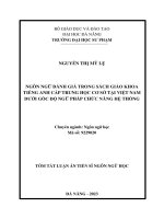 Ngôn ngữ đánh giá trong sách giáo khoa tiếng anh cấp trung học cơ sở tại việt nam dưới góc độ ngữ pháp chức năng hệ thống 2