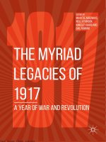 The myriad legacies of 1917   a year of war and revolution