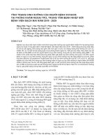 Tình trạng dinh dưỡng của người bệnh HIVAIDS tại phòng khám ngoại trú, trung tâm bệnh nhiệt đới bệnh viện Bạch Mai năm 20192020