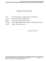 15  phương án sơ cứu trong trường hợp khẩn