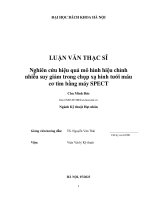 Nghiên cứu hiệu quả mô hình hiệu chỉnh nhiễu suy giảm trong chụp xạ hình tưới máu cơ tim bằng máy spect