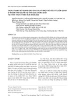 Thực trạng sử dụng bao cao su và một số yếu tố liên quan ở nhóm nam quan hệ tình dục đồng giới tại tỉnh Thừa Thiên Huế năm 2020