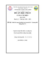 Thiết kế hệ thống cung cấp điện toà nhà b1 trường đại học hàng hải việt nam