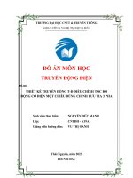 thiết kế hệ thống truyền động bộ biến đổi động cơ điện 1 chiều