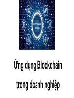 Bài giảng ứng dụng blockchain trong kinh doanh quốc tế chương 3   ứng dụng blockchain trong doanh nghiệp