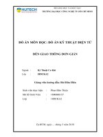 đồ án kỹ thuật điện tử mạch đèn giao thông  có pcb