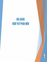 Bài giảng kiểm thử phần mềm ( combo full slides 9 chương )