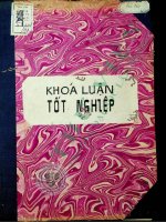 So sánh sinh trưởng và hiệu quả kinh tế của bạch đàn (eucaliptus camaldulesnis) trồng thuần loài theo các biện pháp kĩ thuật làm đất trồng chăm sóc khác nhau