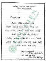 Bước đầu nghiên cứu hàm lượng mùn, đạm tổng số của đất feralit màu nâu vàng phát triển trên đá poocfia trồng bạch đàn úc, keo 1 tuổi phía tây nam khu vực núi luốt xuân mai, hà tây