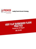 Pce very flat burnished floor practice