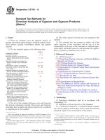 C471M 14 standard test methods for chemical analysis of gypsum and gypsum products (metric)