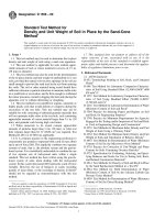 Astm d 1556   xđ độ ẩmj kltt của đất  pp phễu rót cát