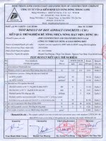 Kết quả thí nghiệm (27 11 2008)   công ty cổ phần đầu tư xây dựng bmt