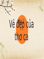 Văn 10  KNTT  Bài 2: Vẻ đẹp của thơ ca (Tiết 1, 2)