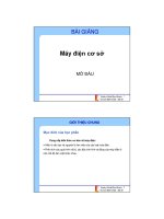Bài giảng  máy điện cơ sở ( combo full 5 chương )