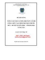 (Luận Văn Thạc Sĩ Quản Trị Kinh Doanh) Nâng Cao Chất Lượng Đội Ngũ Cán Bộ Công Chức Tại Ubnd Thị Trấn Phước Bửu, Huyện Xuyên Mộc - Tỉnh Bà Rịa - Vũng Tàu.pdf