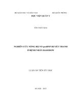 Nghiên cứu nồng độ NTproBNP huyết thanh ở bệnh nhân Basedow