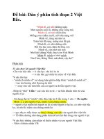 Dàn ý đoạn 2 Việt Bắc