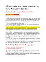 Dàn ý 14 câu thơ đầu bài thơ Tây Tiến