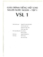 Vsl 1 giáo trình tiếng việt cho người nước ngoài