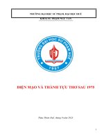 Diện mạo và thành tựu thơ sau 1975