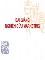 Bài giảng nghiên cứu marketing ( combo full slides 4 chương )