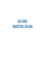 Bài Giảng - Marketing Căn Bản ( Combo  Full Slides 8 Chương )