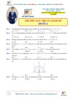 Thi thử cực trị hàm số   buổi 2