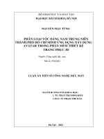 Phân loại vóc dáng nam trung niên Thành phố Hồ Chí Minh ứng dụng xây dựng Avatar trong phần mềm thiết kế trang phục 3D